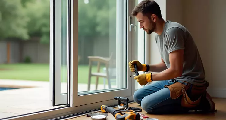 Squeaky Sliding Patio Doors in Pinewood, FL